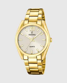 F20640/1 Женские часы Boyfriend из золотой стали Festina, золотой 27039 | oro