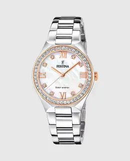 F20658/1 Solar Energy женские часы из серебристой стали Festina, серебряный 29563 | plata