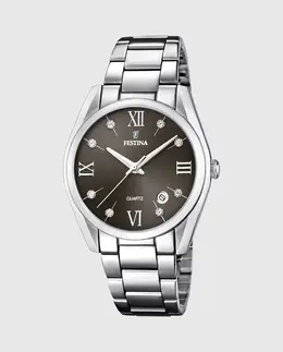 F16790/F Женские часы Boyfriend из серебристой стали Festina, серебряный 23925 | plata