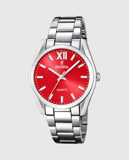 F20622/B Женские часы Boyfriend из серебристой стали Festina, серебряный 26227 | plata
