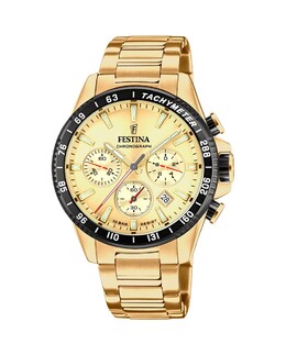 Мужские часы F20634/6 Timeless Chronograph из золотой стали Festina, золотой 8430622792922 | oro