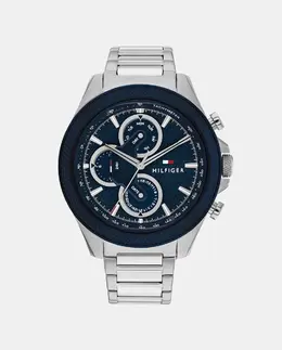 Многофункциональные стальные мужские часы Clark 1792080 Tommy Hilfiger, серебрянный 7613272540612 | plata