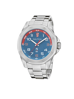 Часы NAPTBS206 Nautica, синий/серебряный naptbs206 | blau, silber
