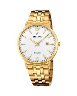 Мужские часы F20513/2 Acero Classico из золотой стали Festina, золотой 8430622761393 | oro