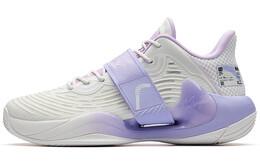 Баскетбольные кроссовки Water Flower 4 мужские с низким верхом цвета слоновой кости/светло-розовато-фиолетового цвета Anta 112231109-1