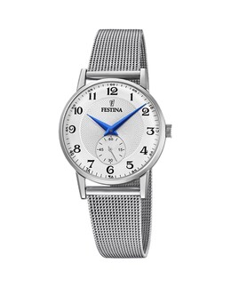 Женские часы F20572/1 Acero Classic из стали серебристого цвета Festina, серебро 8430622785795 | plata