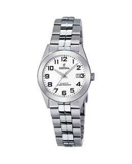 Женские часы F20438/1 Acero Classico из серебристой стали Festina, серебро 8430622735455 | plata