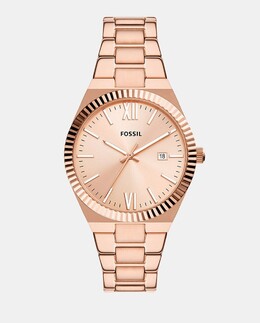 Scarlette ES5258 Розовые женские часы из нержавеющей стали Fossil, розовый 4064092192476 | rosa