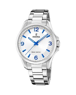 F20656/1 Petite мужские часы из серебряной стали Festina, серебро 8430622802614 | plata