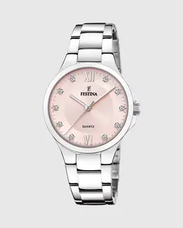 Женские часы F20582/2 Mademoiselle из серебристой стали Festina, серебряный 25894 | plata