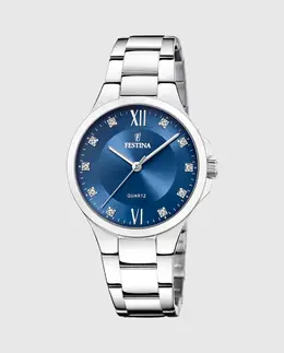 Женские часы F20582/3 Mademoiselle из серебристой стали Festina, серебряный 25894 | plata
