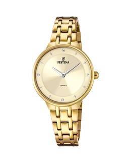 Женские часы F20601/2 Mademoiselle из золотой стали Festina, золотой 8430622787737 | oro