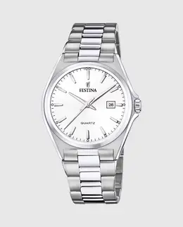 Мужские часы F20552/2 Acero Classico из серебристой стали Festina, серебряный 24287 | plata