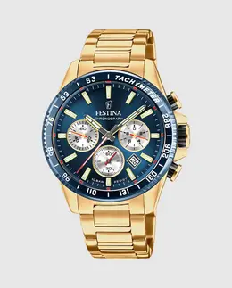F20634/2 Мужские часы Timeless Chronograph из золотой стали Festina, золотой 27976 | oro