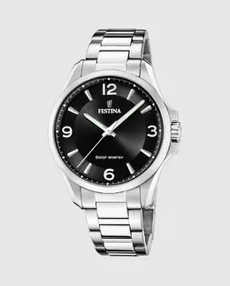 F20656/4 Solar Energy мужские часы из серебристой стали Festina, серебряный 29563 | plata