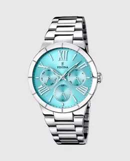 F16716/4 Женские часы Boyfriend из серебряной стали Festina, серебряный 29077 | plata