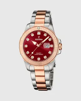 F20505/2 Женские часы Boyfriend из серебряной стали Festina, серебряный 25884 | plata