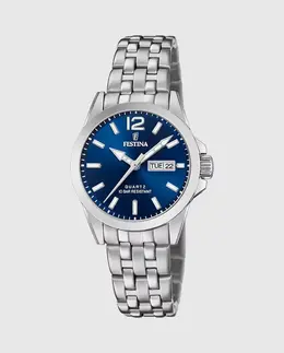 Женские часы F20455/3 Acero Classico в серебристой стали Festina, серебряный 23925 | plata