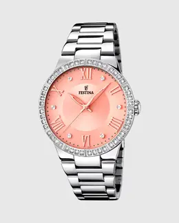 F16719/3 Женские часы Boyfriend из серебряной стали Festina, серебрянный 8430622611728 | plata