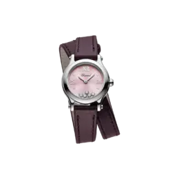 Часы Chopard Happy Sport - 25 мм, кварц, lucent steel, бриллианты 278620-3004