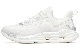 Кроссовки женские с низким верхом цвета слоновой кости, белые/серебристые Anta 922217704-1