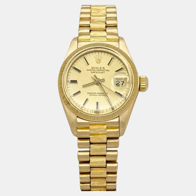 Rolex President Datejust Model No. 6927, Automatic Movement, Yellow Gold Wristwatch 1220581 (yellow, arb25557)