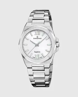 C4775/1 Женские часы Lady Elegance в серебристом стальном корпусе Candino, серебряный 8430622831751 | plata