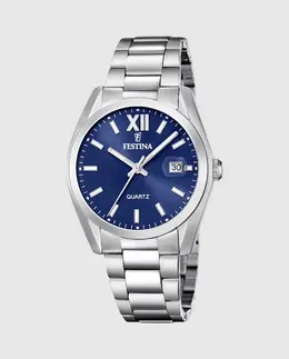 F20707/7 Классические мужские часы в серебристо-стальном корпусе Festina, серебряный 8430622829055 | plata