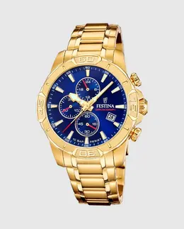 F20705/3 Мужские часы Timeless Chronograph в корпусе из стали золотистого оттенка Festina, золото 8430622824692 | oro