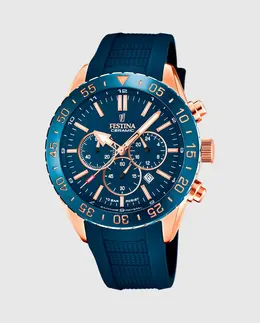 F20516/1 Мужские часы из керамики в синем каучуке Festina, синий 8430622759994 | azul
