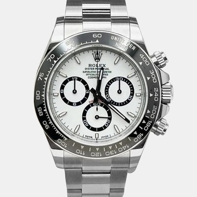 Rolex Cosmograph Daytona (Ref. 126500LN) - Automatic White Stainless Steel Men's Wristwatch 1221242 (white, arb25821)