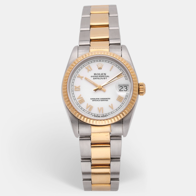Rolex Datejust 68273 - White Dial Stainless Steel & Yellow Gold Wristwatch 1220305 (white, arb25880)