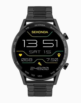 Мужские смарт-часы Active plus 45 мм черного цвета Sekonda 139596558 | black