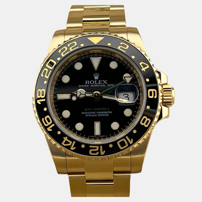 Rolex GMT Master II Model 11671elling - Yellow Gold Black Dial Automatic Watch for Men 1221912 (black, arb25705)