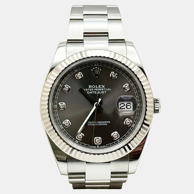 Rolex Datejust 126334 Reference 1221969: Automatic Movement, Slate Dial with Diamonds (arb25707)