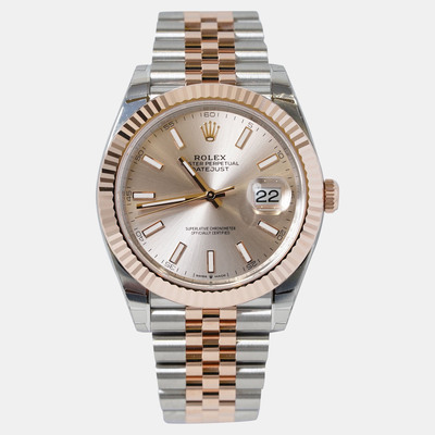 Rolex Datejust 126331-001 Automatic Men's Watch Stainless Steel Rose Gold 41mm 1220915 (pink, arb25724)