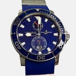 Ulysse Nardin Marine Diver 260-32-3A Automatic Blue Dial, White Gold Case - Men's Wristwatch Reference:1222435