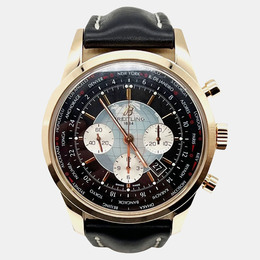 Breitling Transocean RB0510 Men's Wristwatch Automatic - Silver Dial, 18K Rose Gold Case and Bezel at 46mm (Article No. 1222446)