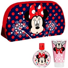 Туалетная сумка Minnie Mouse, туалетная вода 50 мл и гель для душа 100 мл, Disney 8411114089751