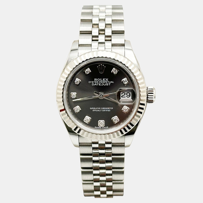 Rolex Datejust 279174 Automatic Silver 18K White Gold Diamond Stainless Steel Women's Wristwatch 28mm 1221921 (arb26055)