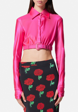 VERSACE JEANS COUTURE: Розовый топ 