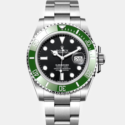 Rolex Oyster Perpet 126610LV - Green Dial Submariner Watch 1225630 (black, arb26172)