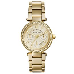 Michael Kors Mini Parker MK6056 женские кварцевые часы золотистого оттенка 33 мм, золотой 7762633556028 | gold