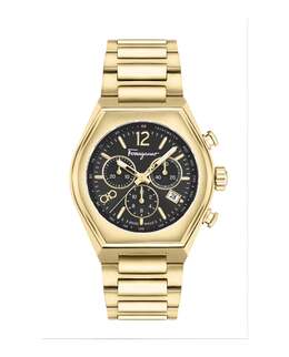 Часы Ferragamo Tonneau Chrono Salvatore Ferragamo, цвет ip yellow gold 7154309660732 | ip yellow gold