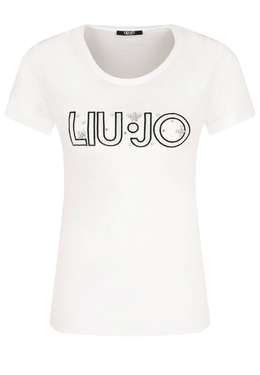 LIU JO: Белая футболка 