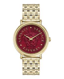 Часы V-Dollar Versace, цвет gold/ip yellow gold/red 7855180742716 | gold/ip yellow gold/red