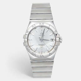 Omega Constellation Herrenuhr, Silberner Zifferblatt-Artikel-Nr.: 12345678