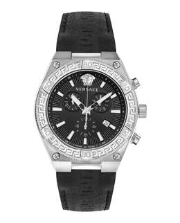 Часы V-Sporty Greca с ремешком Versace, цвет black/stainless steel/black 7515980660796 | black/stainless steel/black