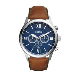 Мужские часы Fossil Flynn Chronograph из нержавеющей стали, коричневый 7922153652284 | brown
