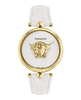 Часы Palazzo Empire Strap Versace, белый/золотой/белый 7527837859900 | white/gold/white